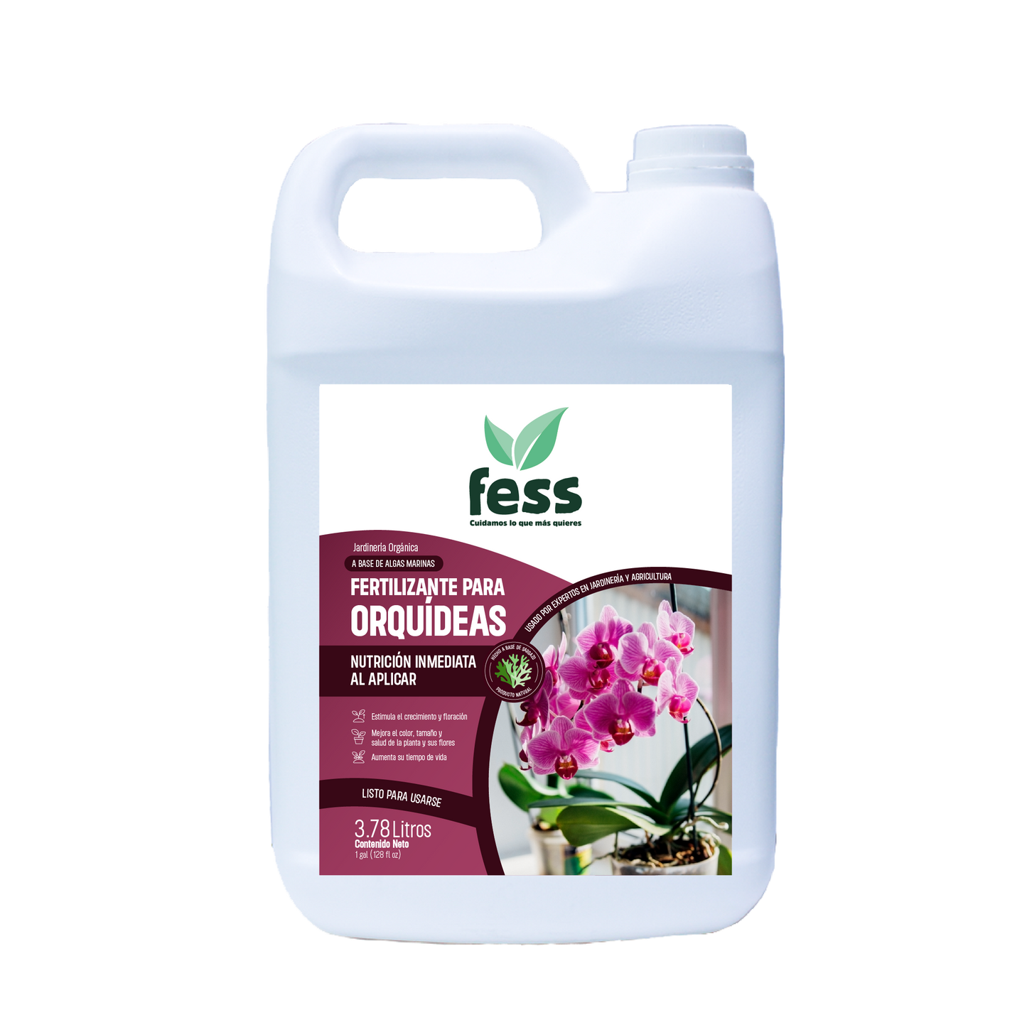 Fertilizantes orgánicos de orquideas para plantas a base de Algas Marinas. Libres de químicos agresivos. Para orquideas del Hogar.