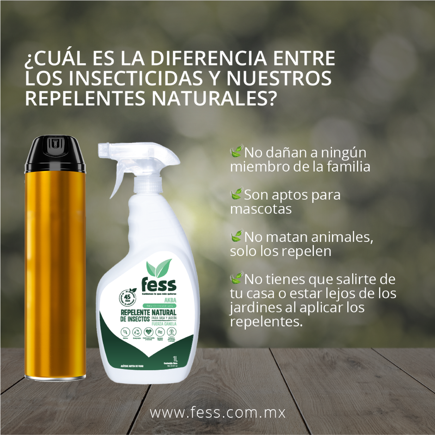 Repelente Natural de Insectos AKBA Fuerza Canela