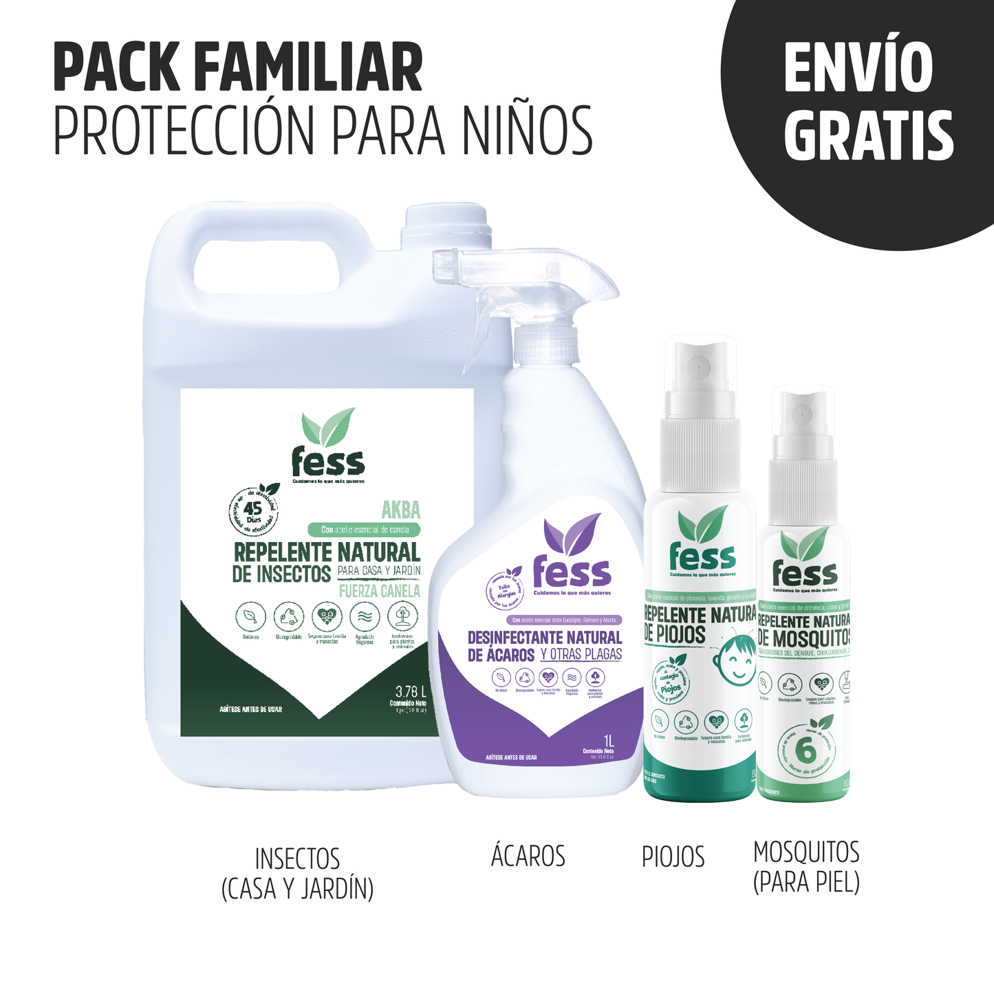 Repelente Natural de Hormigas, Cucarachas, otros Insectos para uso en casa y jardín. Aroma Canela. Limpia y desinfecta tu hogar. Soluciones naturales para plagas.