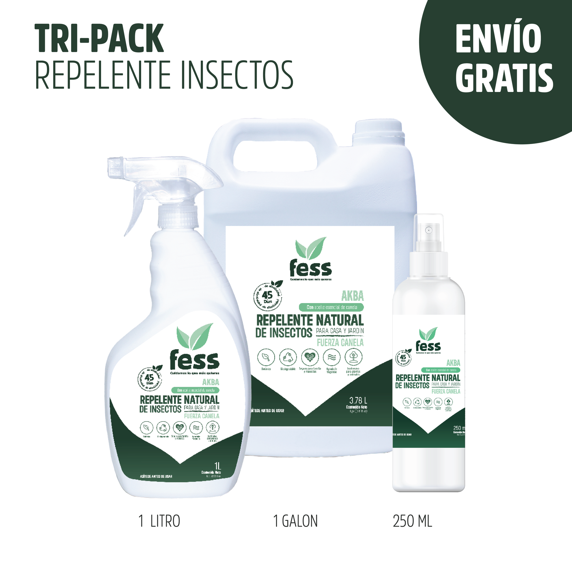 Repelente Natural de Hormigas, Cucarachas, otros Insectos para uso en casa y jardín. Aroma Canela. Limpia y desinfecta tu hogar. Soluciones naturales para plagas