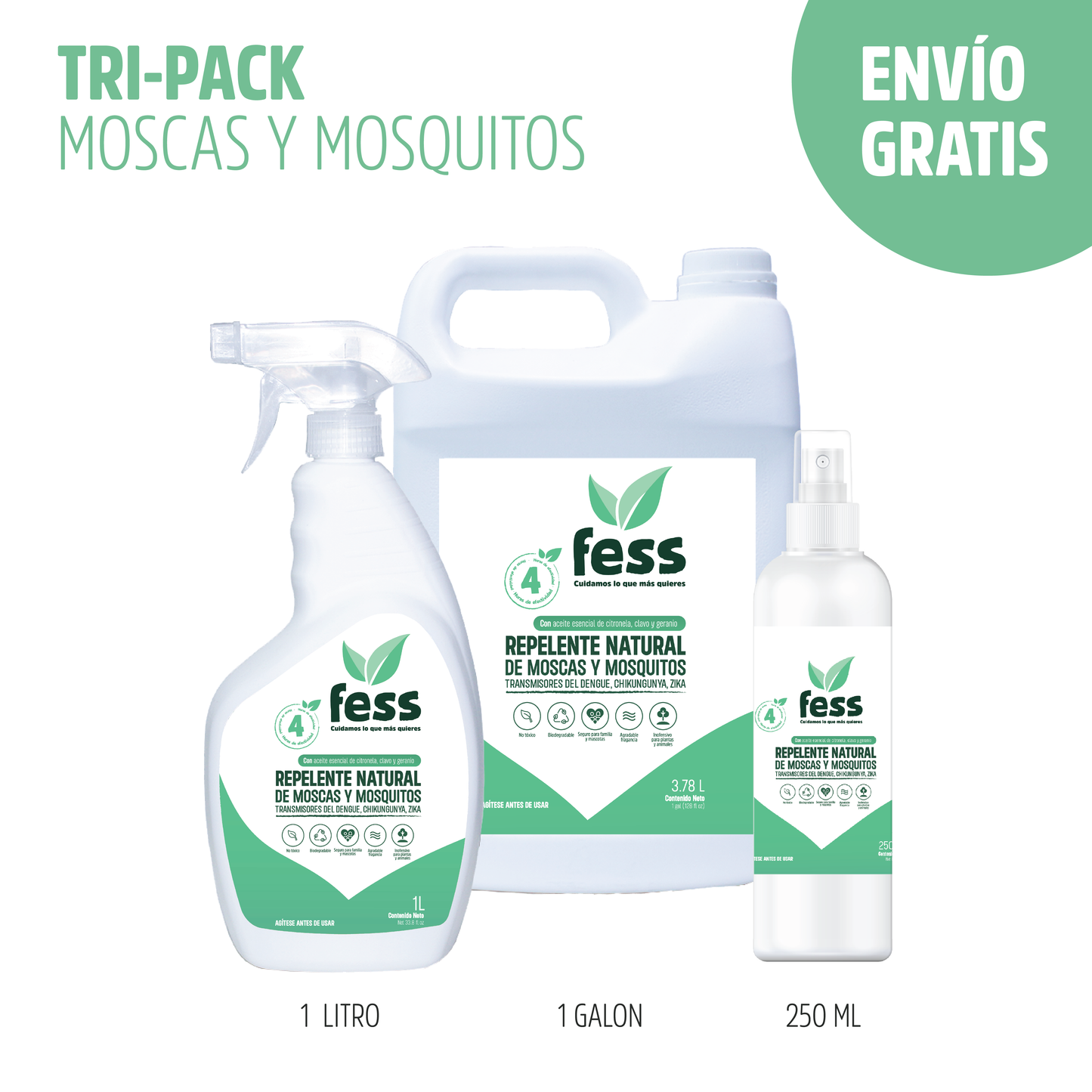 Repelente natural de mosquitos, mosco, zika, chinkungunya para casa y jardín. Es ideal para los días al aire libre, ya que repela de manera efectiva a los mosquitos. Protege a tus seres queridos con productos naturales.